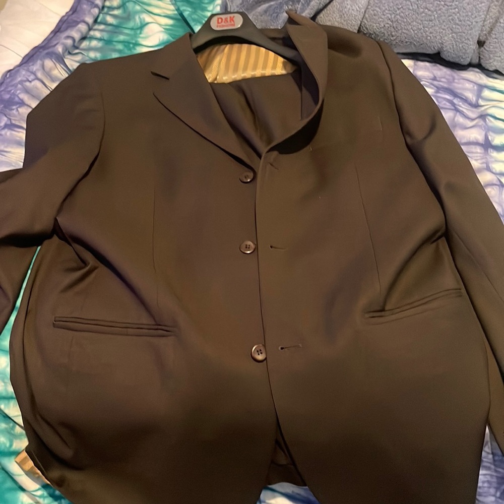 Brown suit